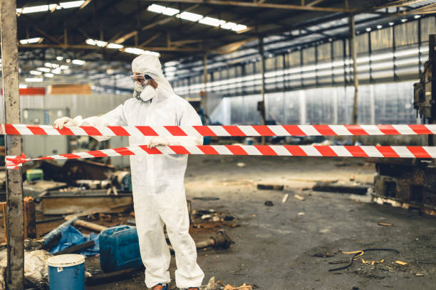 Professional Biohazard technician working in Bloomingdale, FL